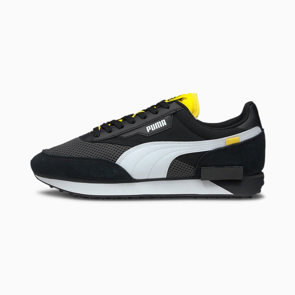 Puma Future Rider BVB Férfi Sportcipő - Fekete/Sárga ( Hungary - RNADG3685 )